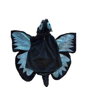 Chosun Black Blue Butterfly Halloween Costume Hooded wings Youth Size L Large